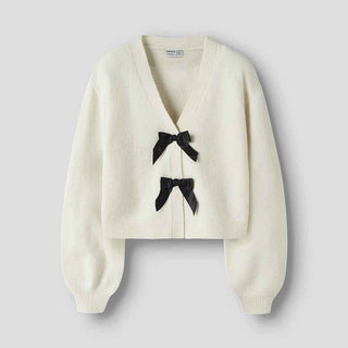 Name It cardigan kids bianco con fiocchi neri 7-14 anni 13239787 PANNA NAME IT 