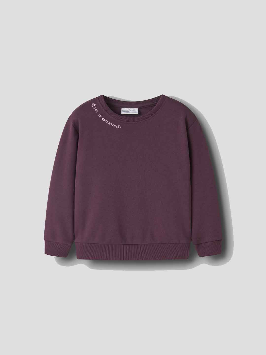 Name It felpa kids bordeaux con scritta sul girocollo 2-8 anni 13256964 BORDEAUX NAME IT 