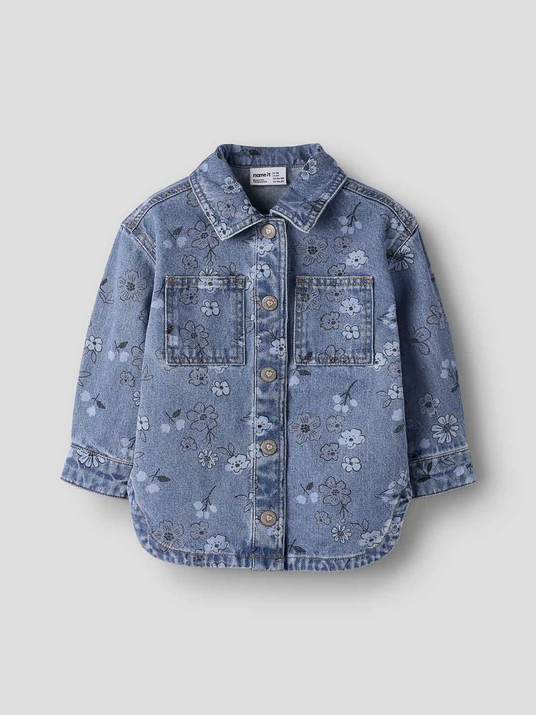 Name It camicia kids in jeans a fiori 18 mesi-7 anni 13257461 JEANS NAME IT 