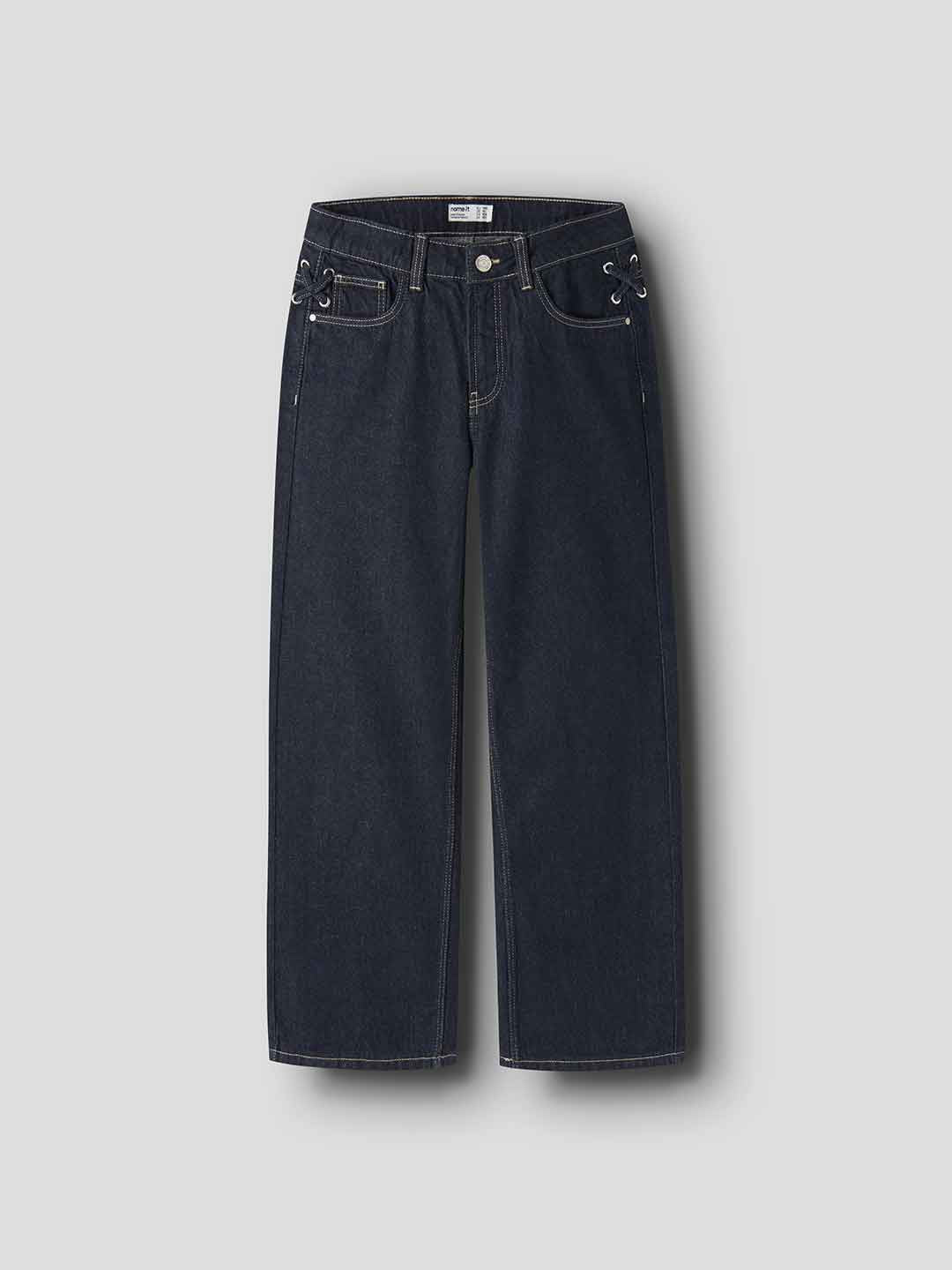 Name It jeans kids blu scuro wide  con lacci 8-14 anni 13257666 JEANS NAME IT 