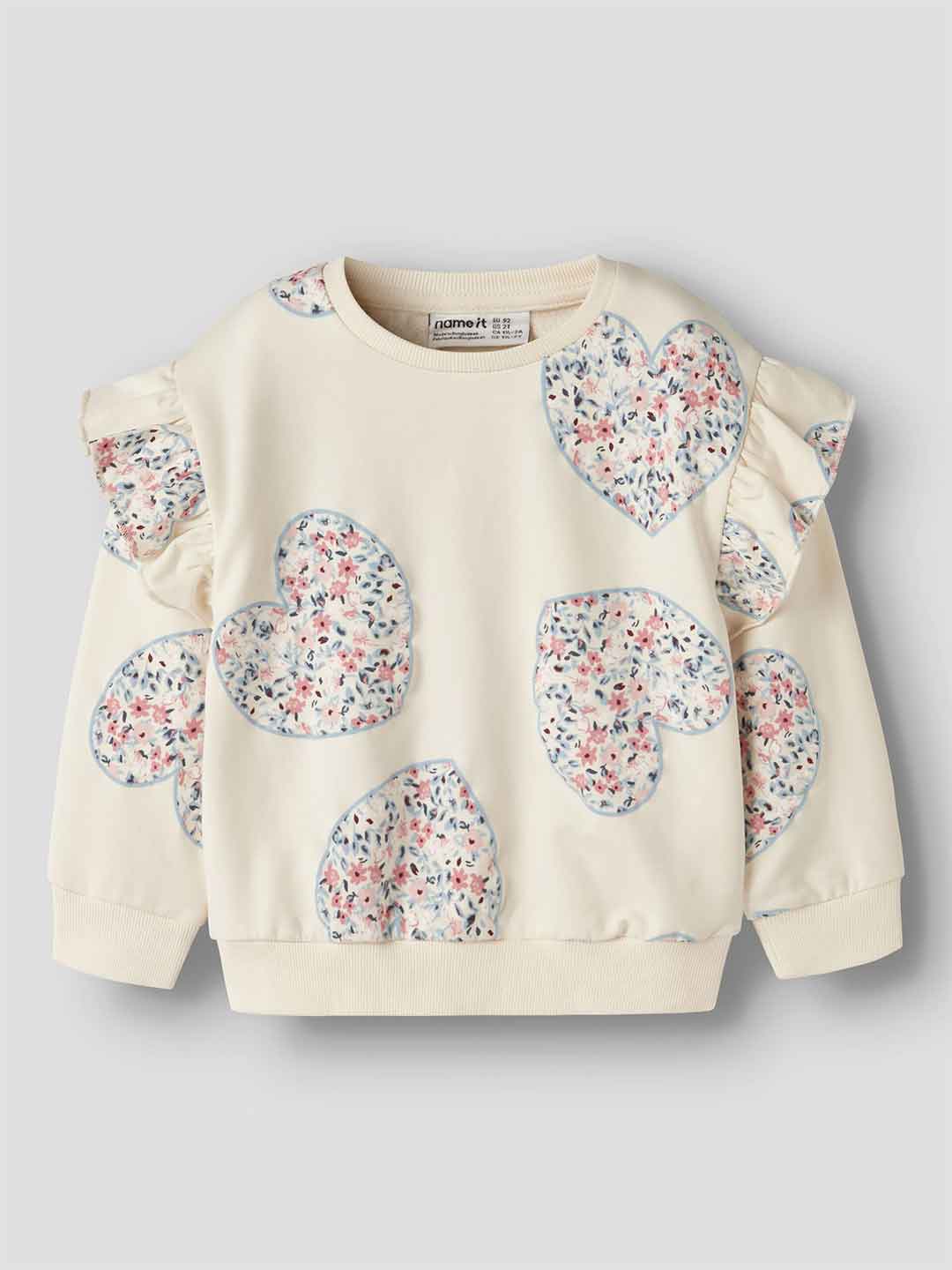 Name It felpa kids panna con cuori 2-8 anni 13258102 PANNA NAME IT 
