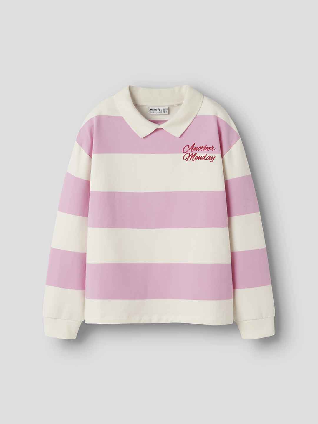 Name It felpa kids bianco con righe rosa 9-14 anni 13259007R BIANCO NAME IT 