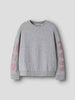 Name It felpa kids grigio con stampa rosa 9-14 anni