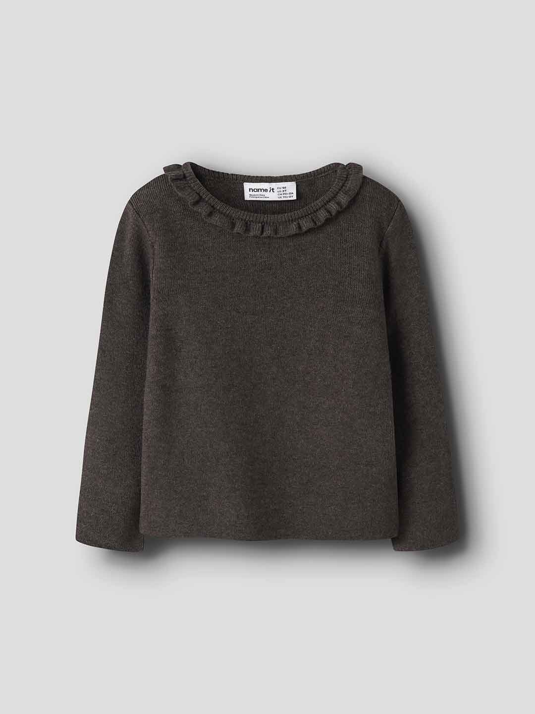 Name It maglione kids marrone con volant 18 mesi-8 anni 13259436 MARRONE NAME IT 