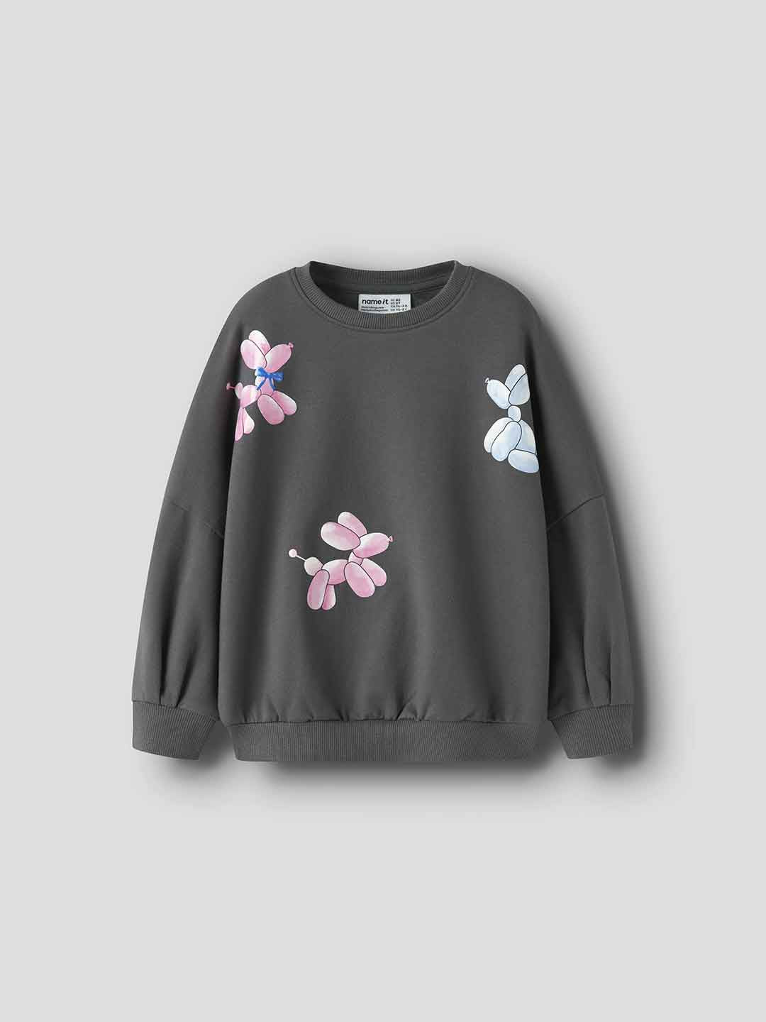 Name It felpa kids grigio stampa cane 18 mesi-8 anni 13259509G GRIGIO NAME IT 