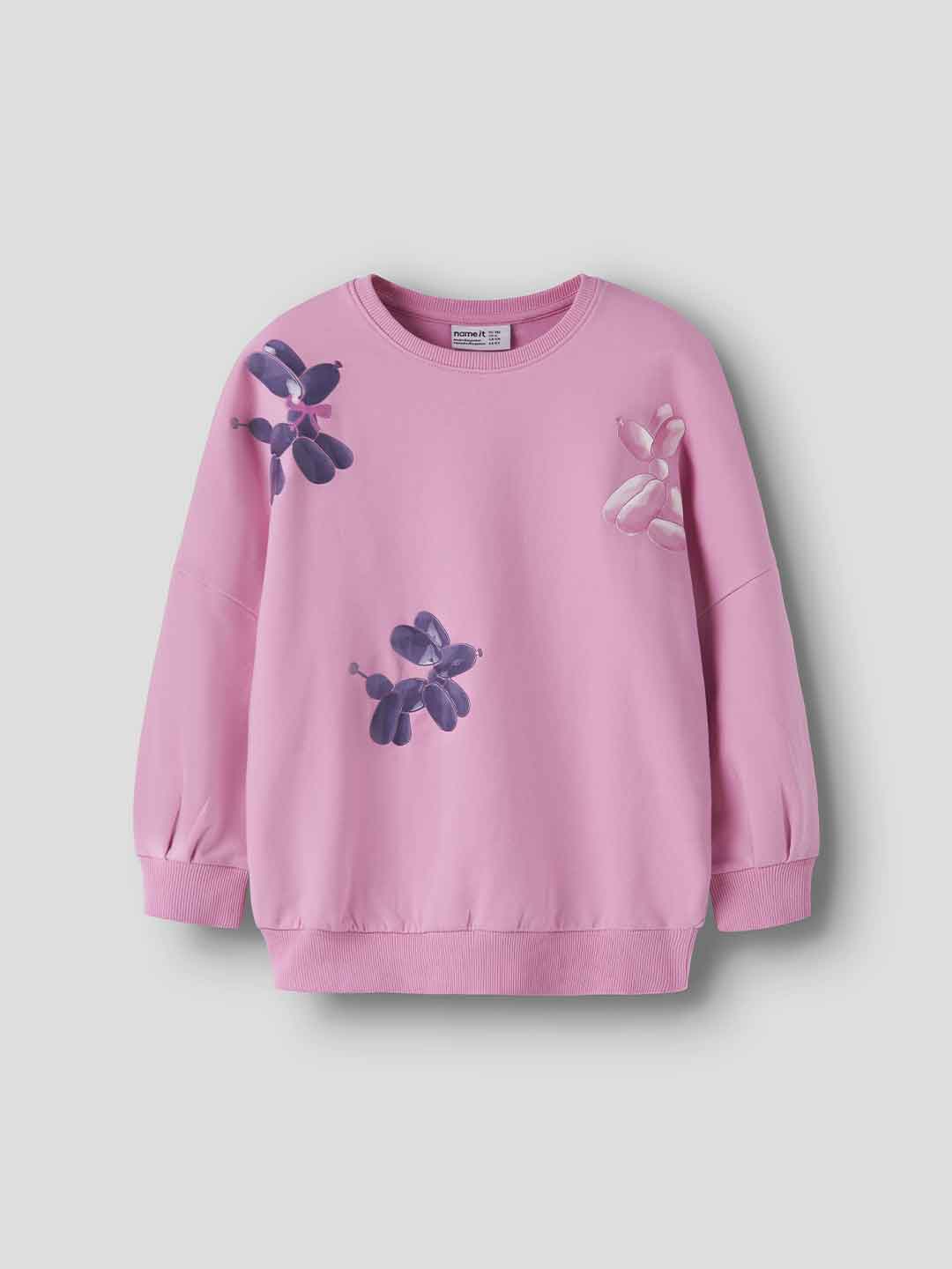 Name It felpa kids rosa stampa cane 18 mesi-8 anni 13259509R ROSA NAME IT 
