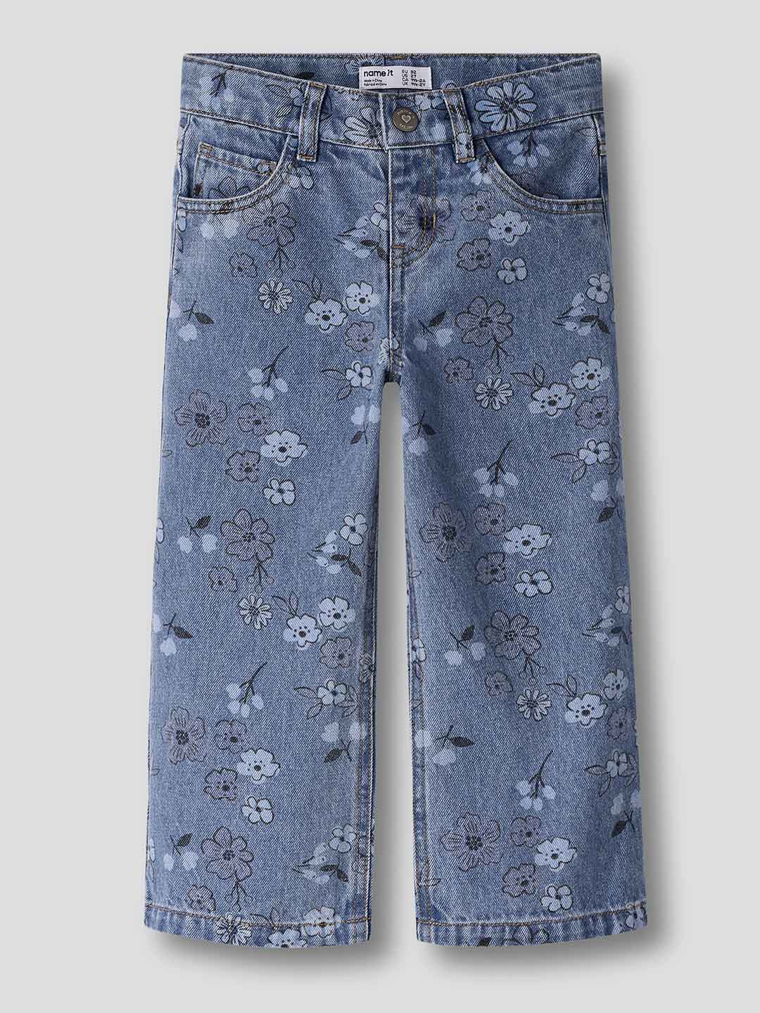 Name It jeans kids blu con fiori 2-7 anni 13259841 BLU NAME IT 