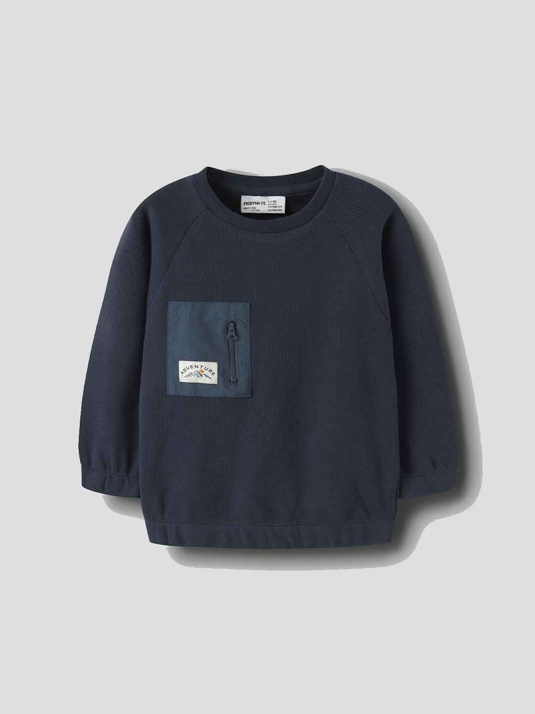 Name It felpa kids blu con tasca 2-8 anni 13260108 BLU NAME IT 