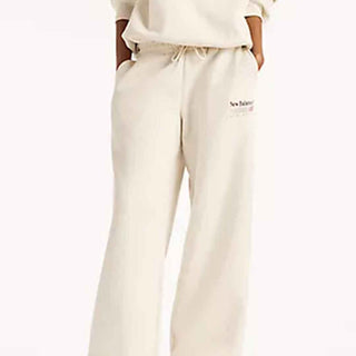 New Balance pantaloni panna con logo bordeaux WB62983A PANNA NEW BALANCE 