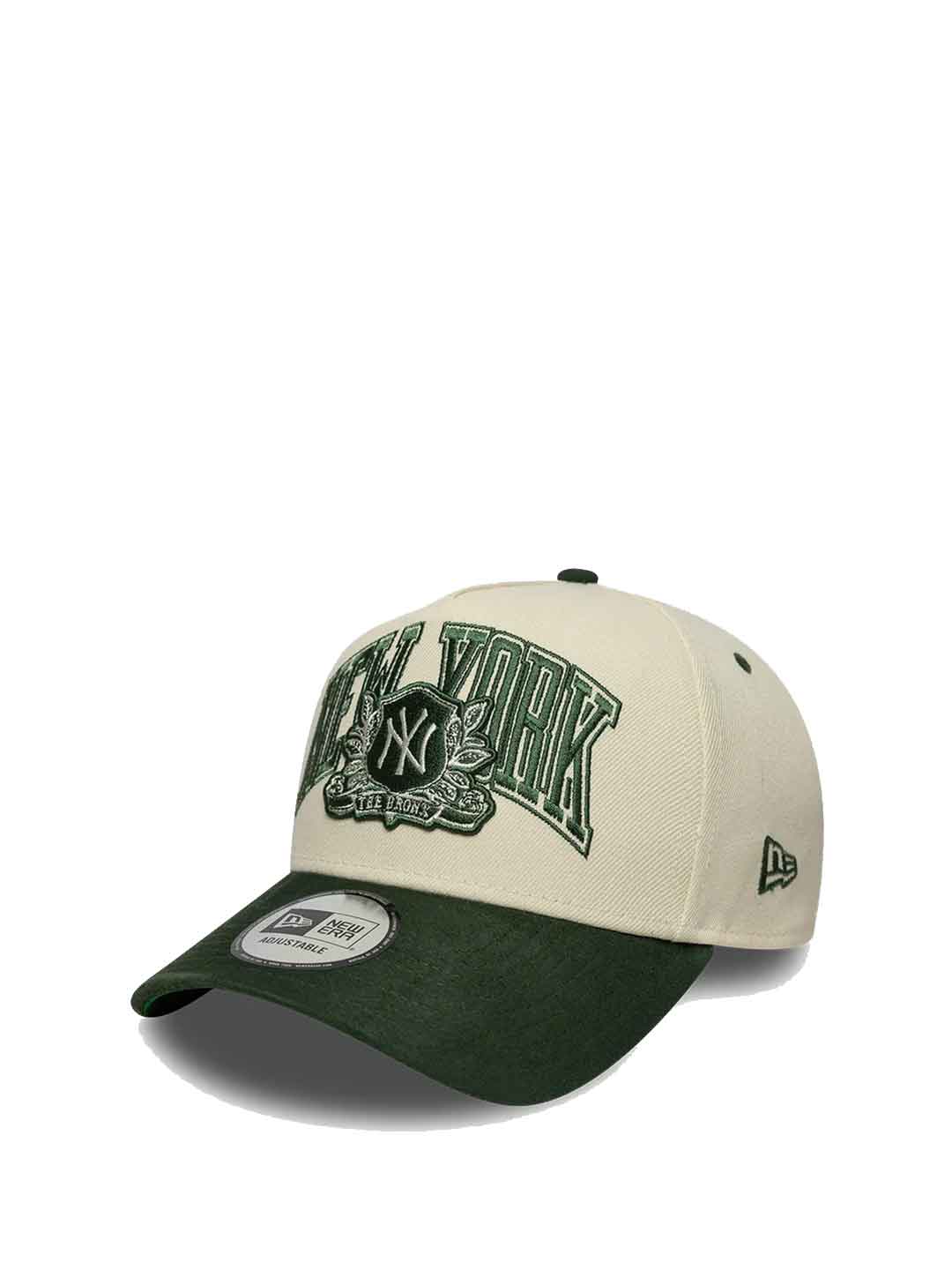 New Era 9Forty cappello panna con visiera verde 60915996 PANNA NEW ERA 