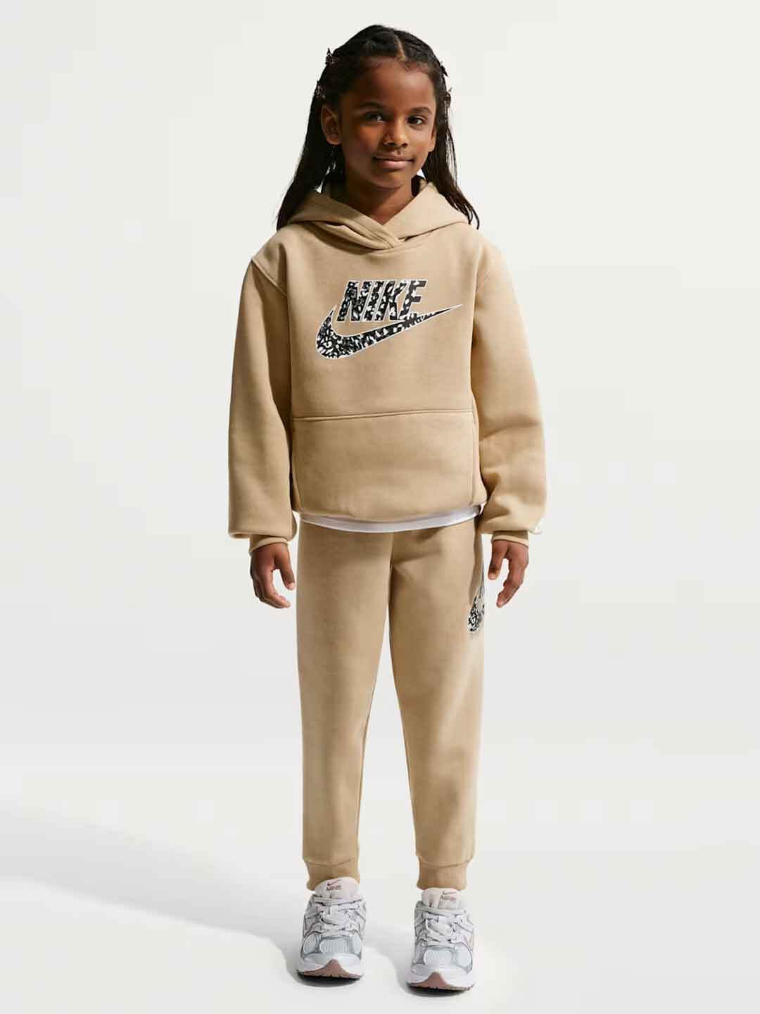 Nike coordinato kids beige con logo maculato 2-7 anni 36P284JCR BEIGE NIKE 