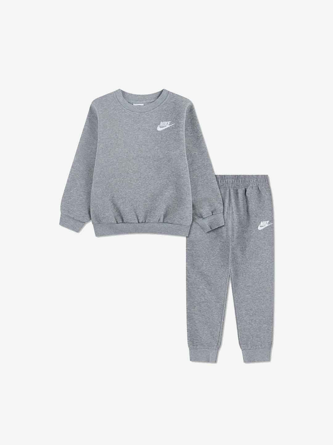 Nike coordinato kids grigio con logo bianco 2-7 anni 86M877-GLP GRIGIO NIKE 