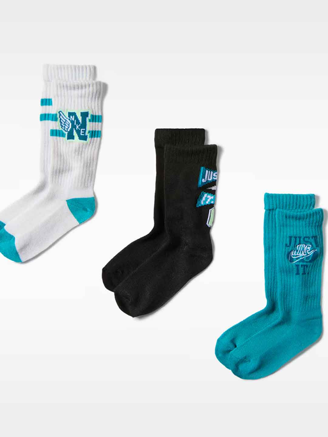 Nike calzini kids celeste set da 3 paia 23-35 BN1403-B2D CELESTE NIKE 
