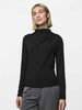 Pieces maglia nero drappeggiata