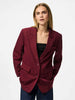 Pieces giacche bordeaux monopetto