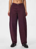 Pieces jeans bordeaux barrel