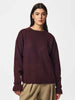 Pieces cardigan bordeaux con fiocchi