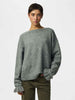 Pieces cardigan grigio con fiocchi