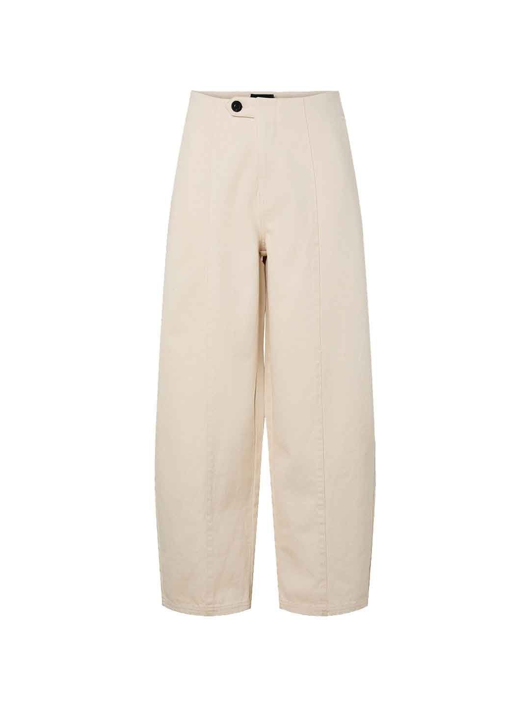 Pieces pantalone panna barrel 17166310 PANNA PIECES 