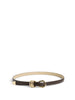 Pieces cintura marrone e oro sottile