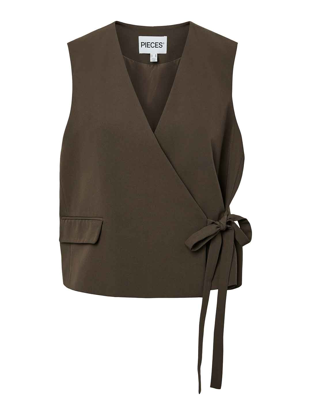 Pieces gilet marrone 17169101 MARRONE PIECES 