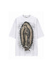 Present Day t-shirt bianco con madonna