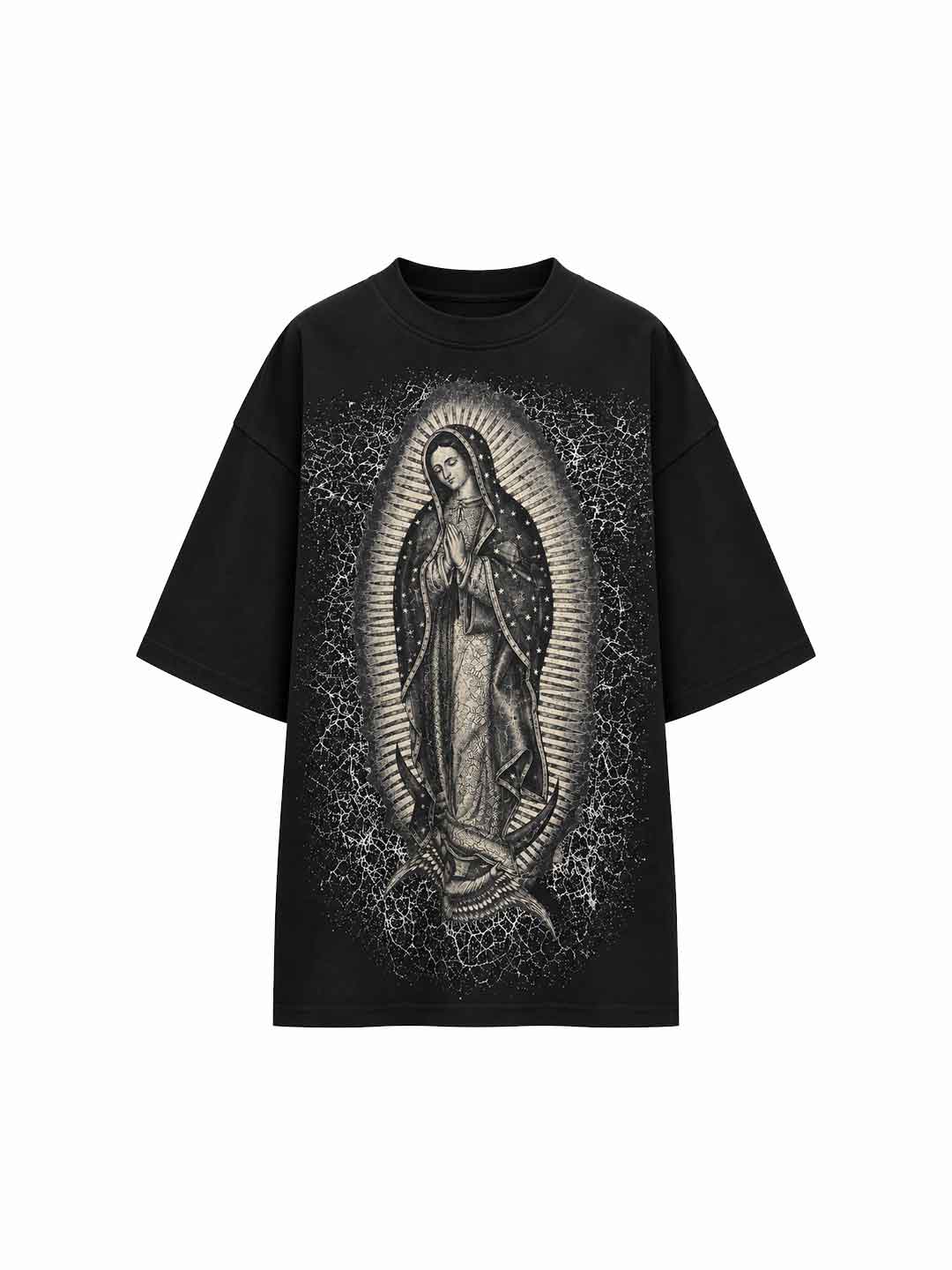 Present Day t-shirt nero con madonna PRS187 NERO PRESENT DAY 