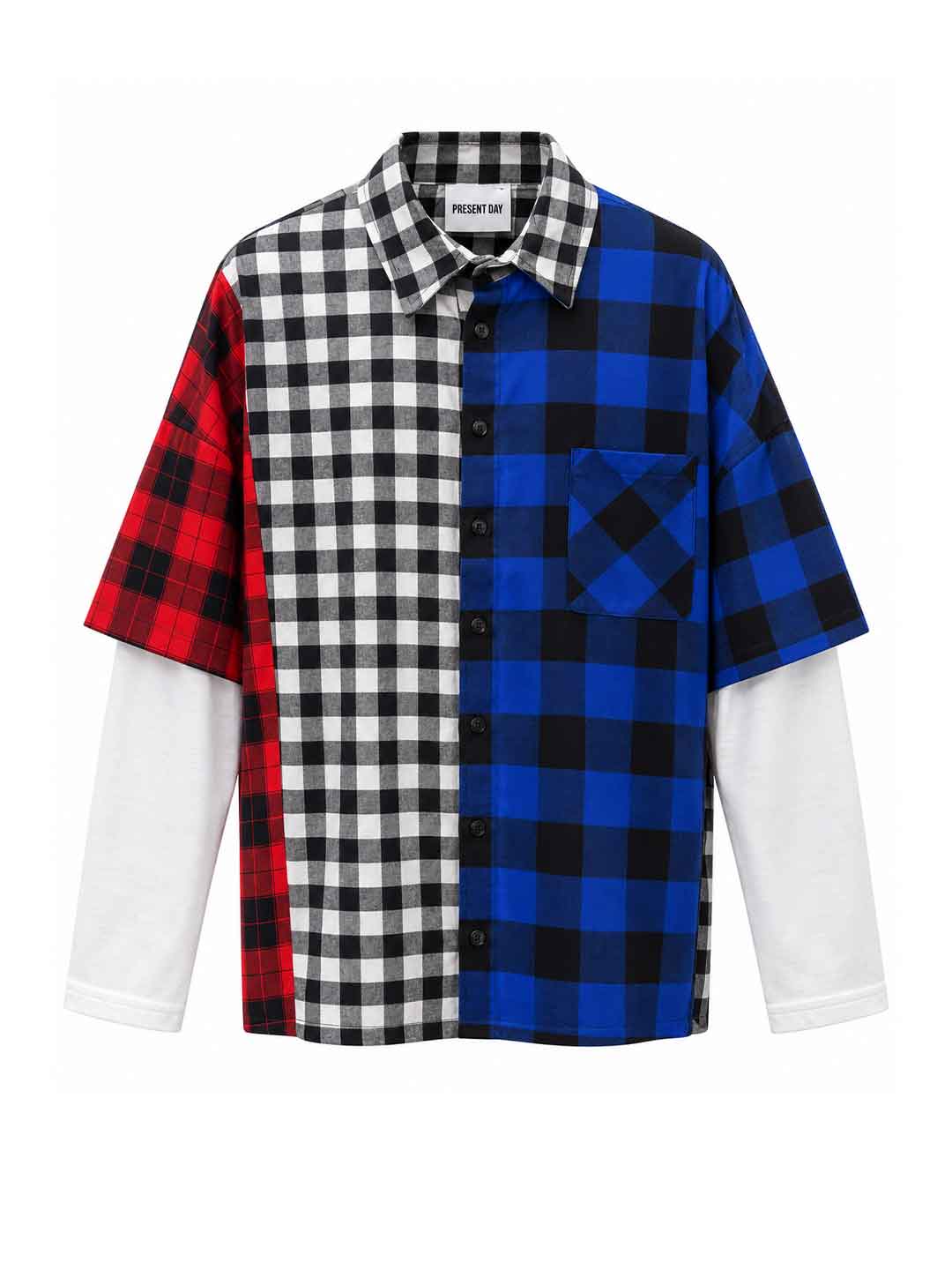 Present Day camicia fantasia a quadri PRS202 FANTASIA PRESENT DAY 