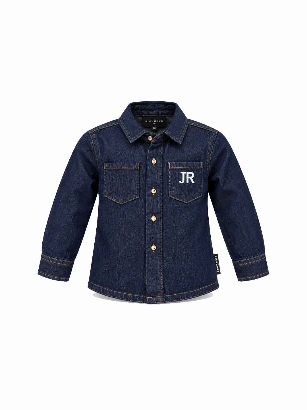 John Richmond camicia kids blu in jeans 6-36 mesi 26068 BLU JOHN RICHMOND 