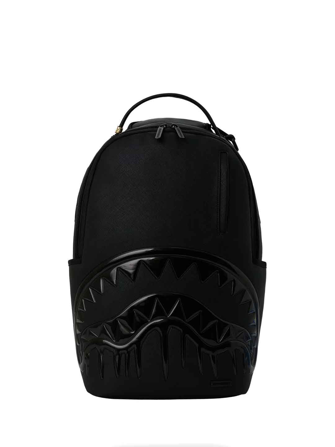 Sprayground Black Out Metallic Drip zaino nero bocca lucida 910B8412NSZ NERO SPRAYGROUND 