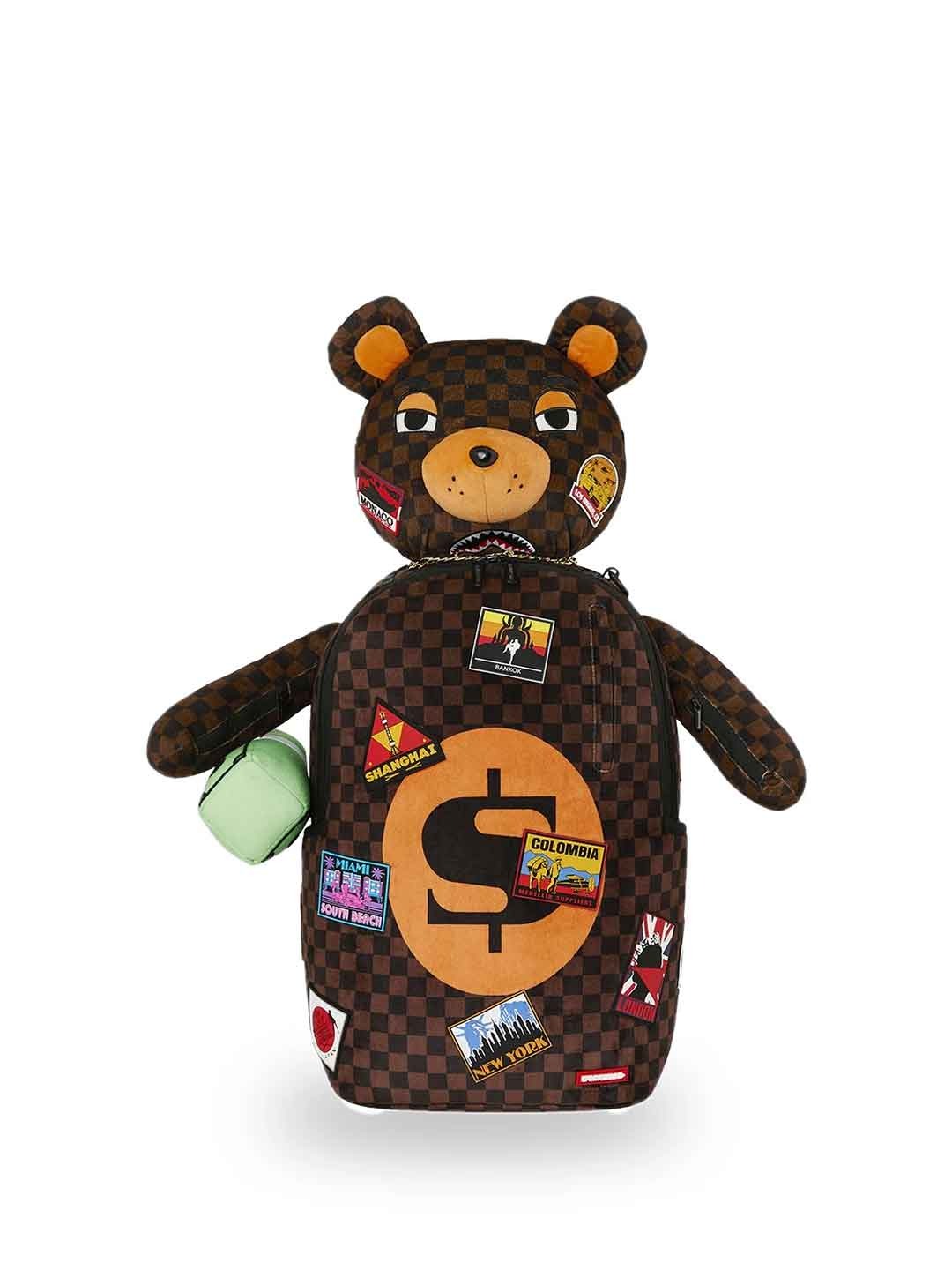 Sprayground Global Mogul 2 Big Bear zaino marrone con orsetto 910B8499NSZ MARRONE SPRAYGROUND 