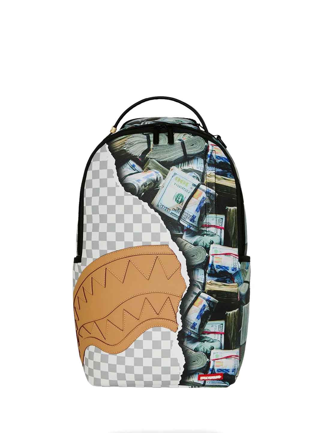 Sprayground Cream Check Full Of Cash zaino bianco 910B8548NSZ BIANCO SPRAYGROUND 