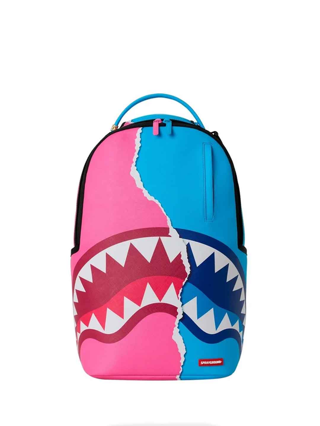 Sprayground Shark Central Cotton Candy zaino rosa e azzurro 910B8613NSZ ROSA SPRAYGROUND 