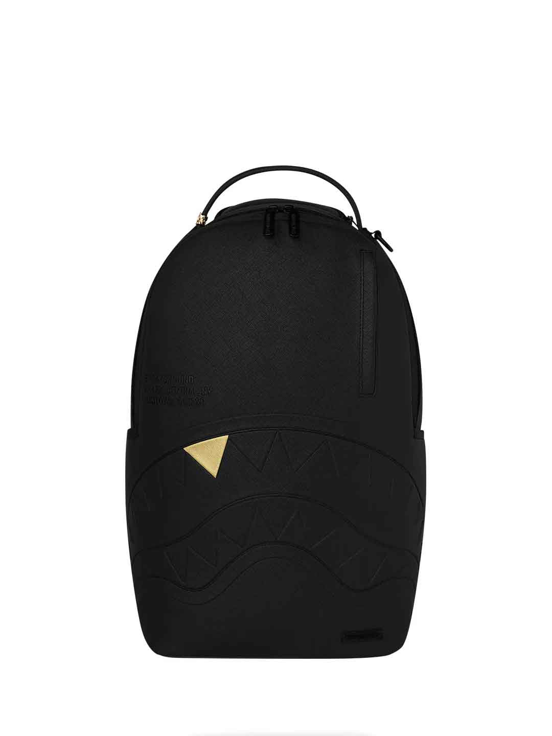 Sprayground Gold Tooth zaino nero con dente d'oro 910B9325NSZ NERO SPRAYGROUND 