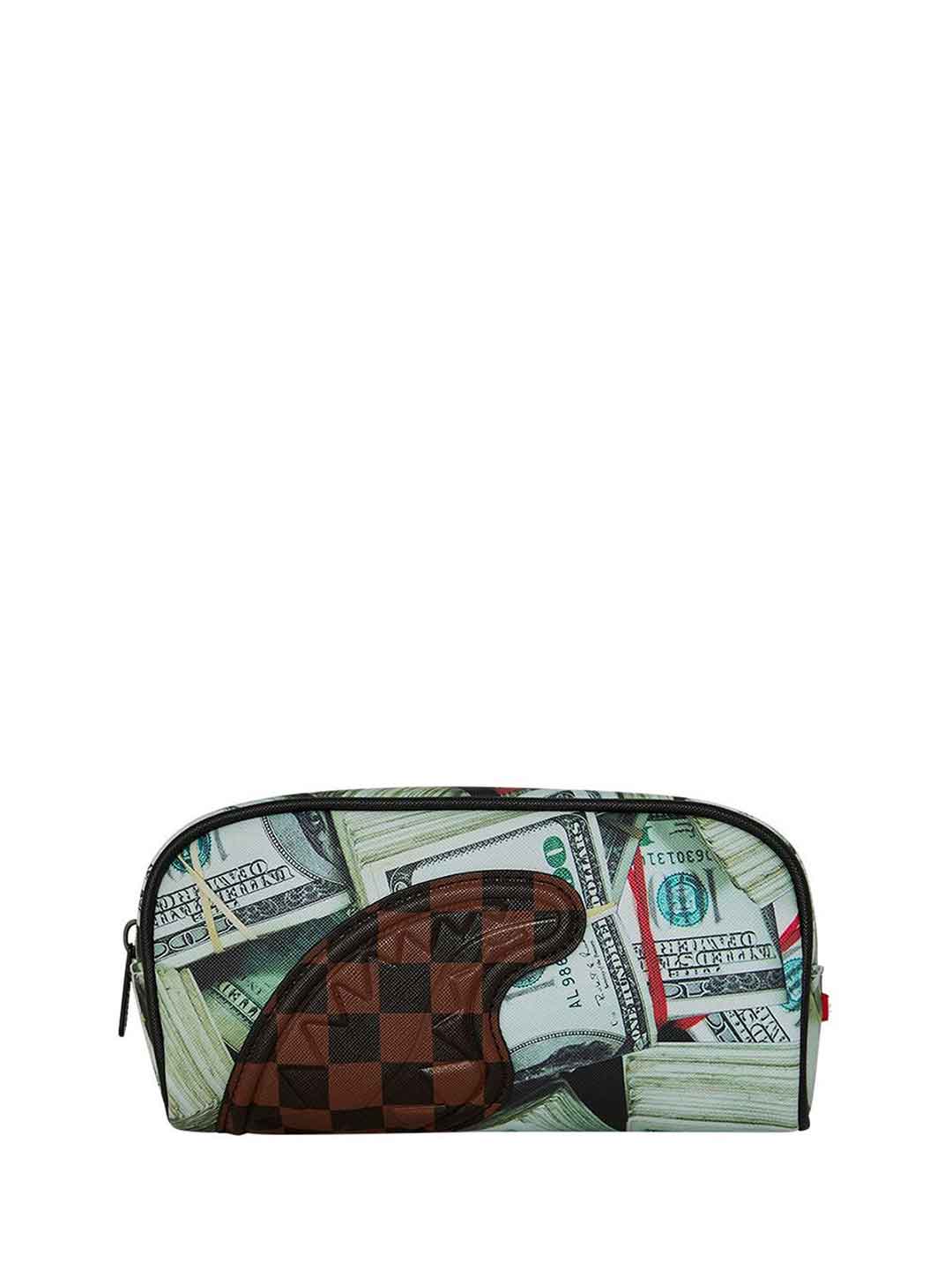 Sprayground Money Banks astuccio marrone con dollari 910B9412NSZ MARRONE SPRAYGROUND 