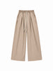 Tokyo pantalone beige con pinces e coulisse