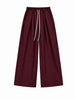 Tokyo pantalone bordeaux con pinces e coulisse
