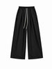 Tokyo pantalone nero con pinces e coulisse