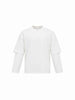 Tokyo t-shirt bianco con doppia manica