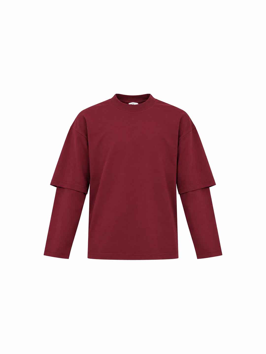 Tokyo t-shirt bordeaux con doppia manica TKO063 BORDEAUX TOKYO 