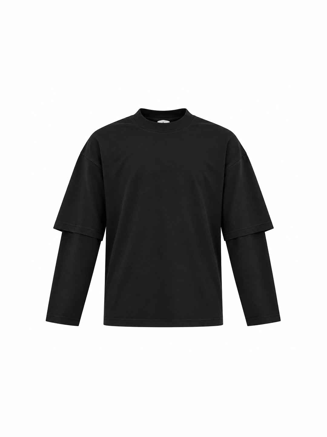 Tokyo t-shirt nero con doppia manica TKO063 NERO TOKYO 