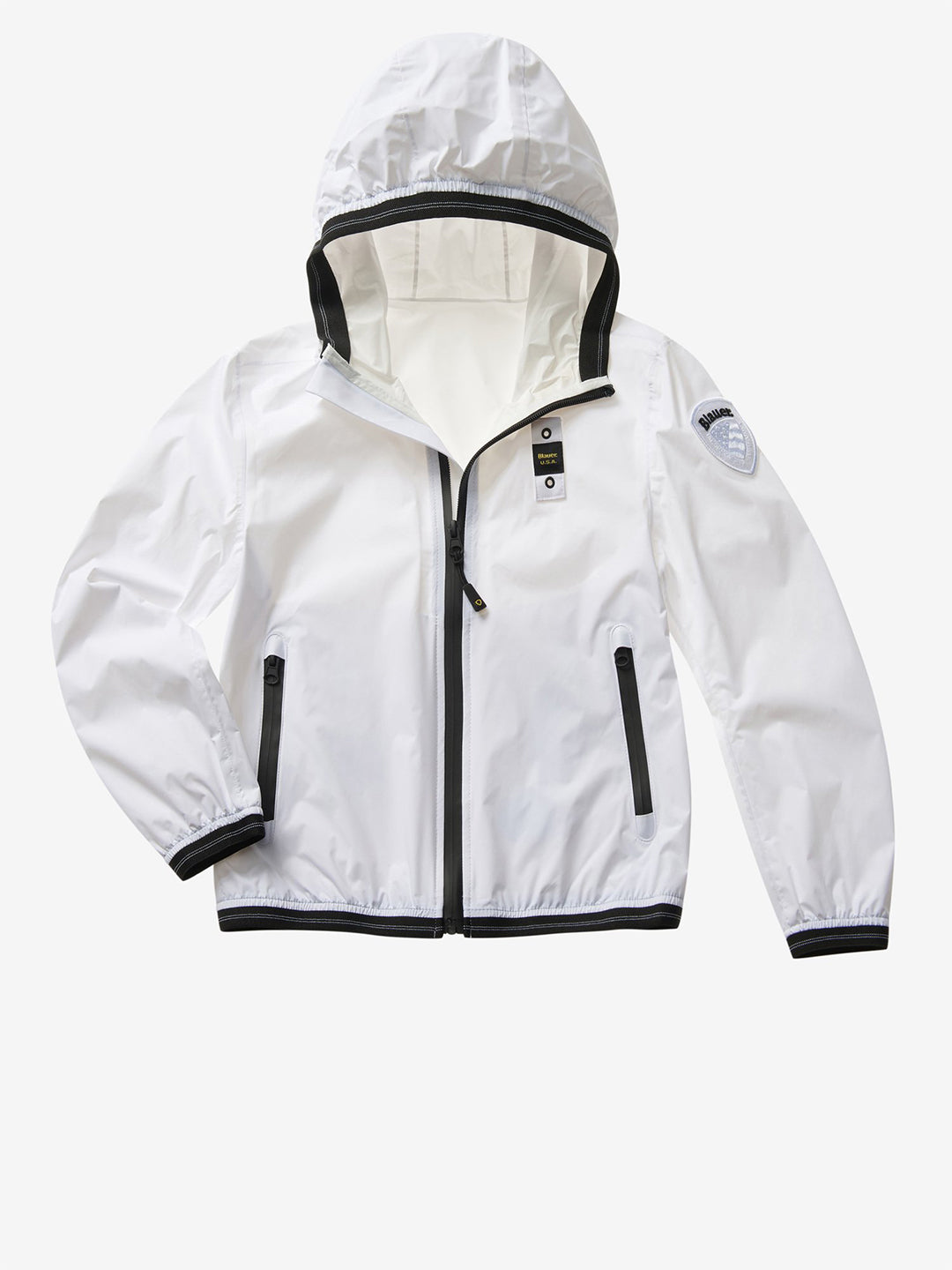 Blauer Kids giacca a vento comfort touch bianco