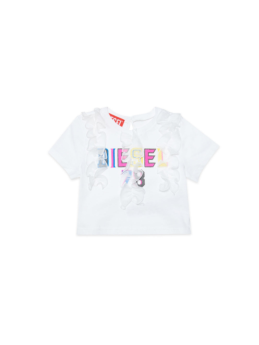 Diesel t shirt con rouche bianca neonati