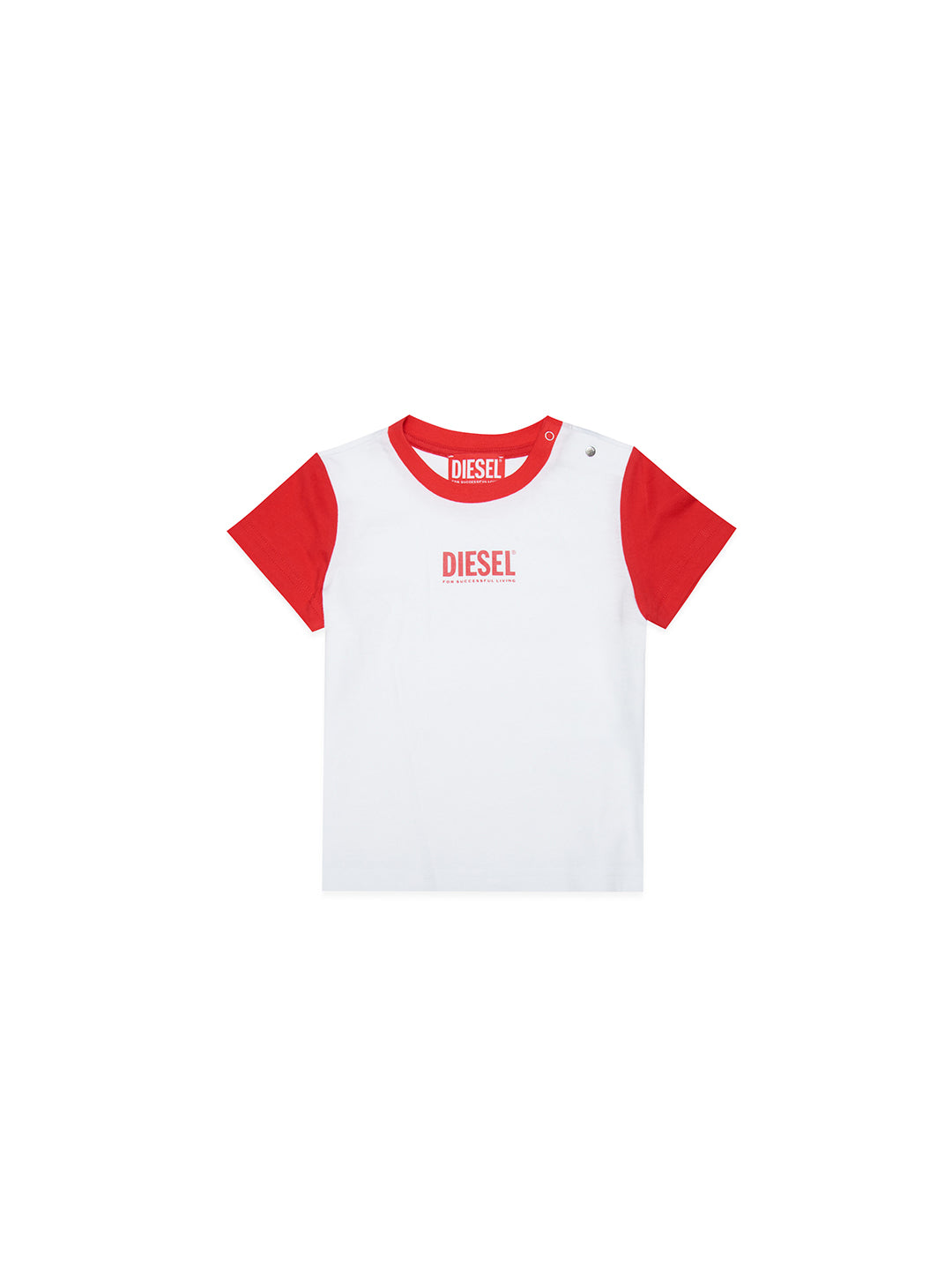 Diesel t shirt bianca e rossa neonati