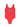 Dsquared 2 red girl one-piece swimsuit with contrasting front logo
