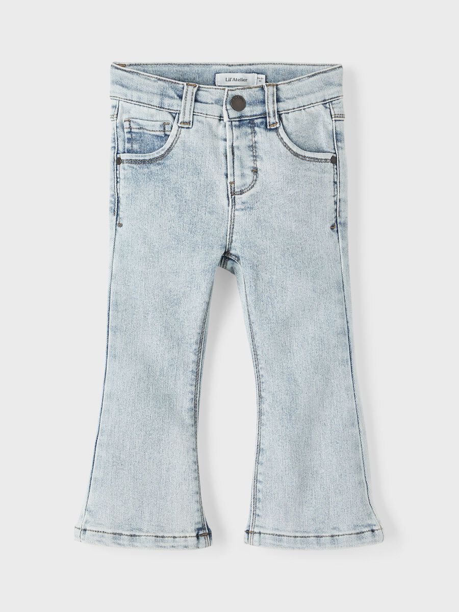 Lil'Atelier kids jeans chiaro a zampa