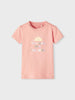 Name It t shirt rosa con stampa neonati
