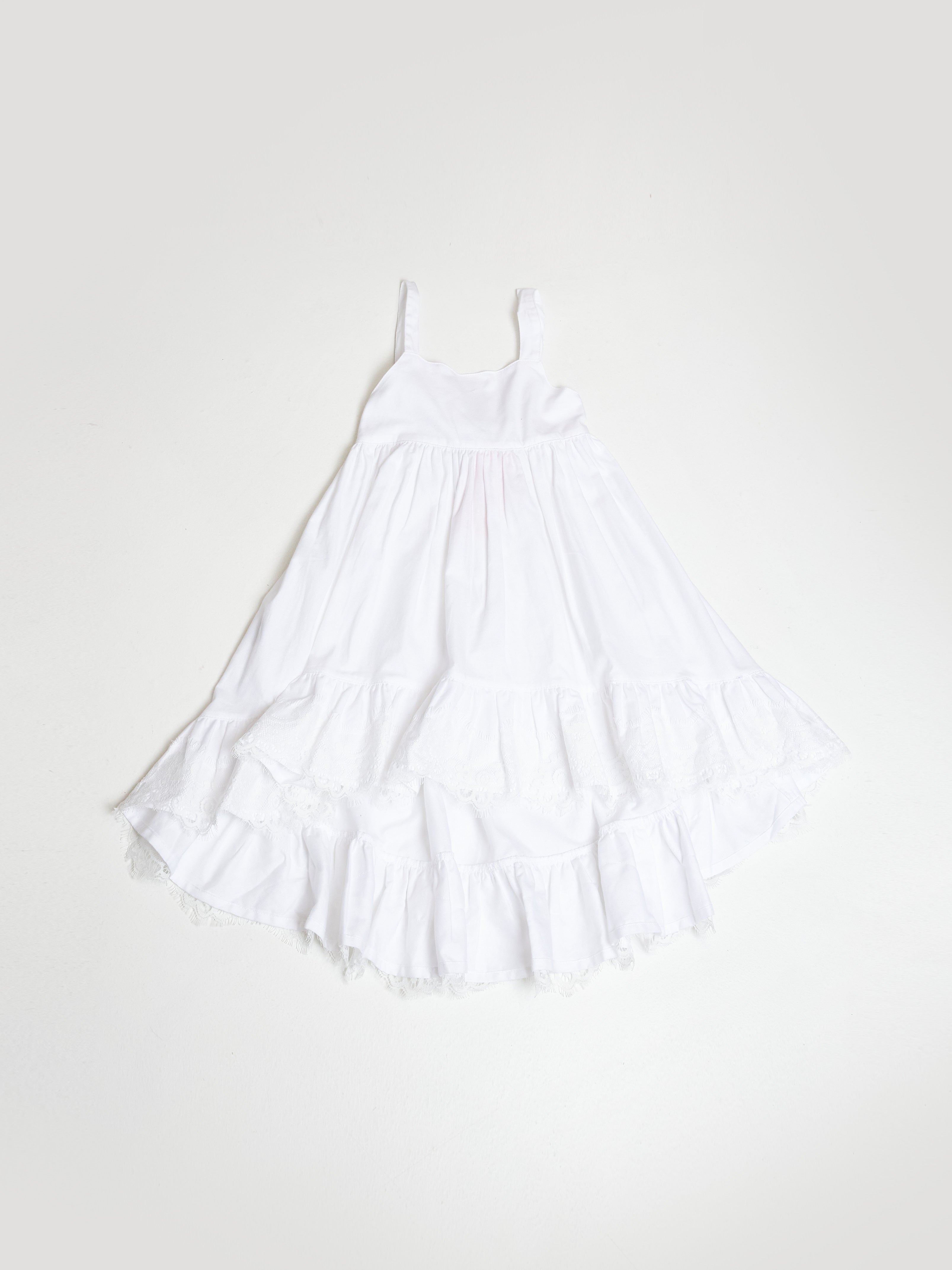 Phi Clothing abito ampio bianco neonati