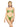 4Giveness Rainbow Boa costume fascia e slip verde pitonato