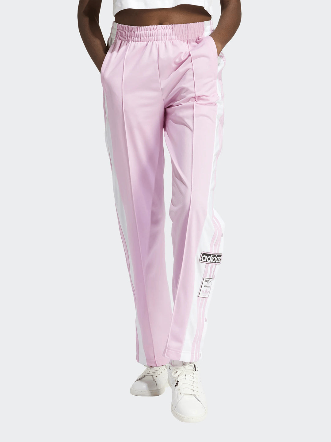 Adidas Adibreak pantaloni rosa con pannelli laterali